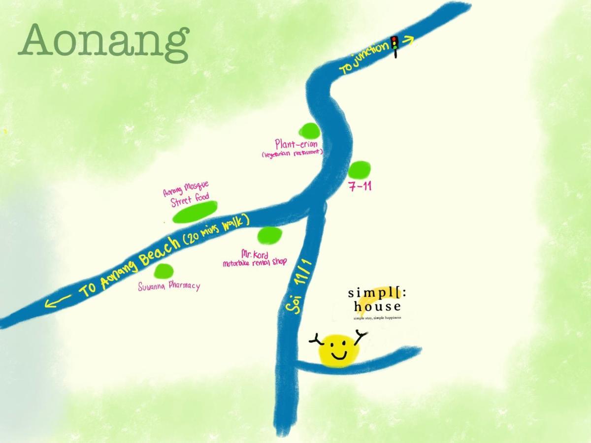 Simple House Ao Nang - B&B Bagian luar foto